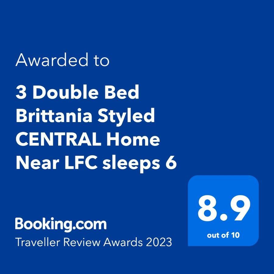3 Double Bed Brittania Styled Central Home Near Lfc Sleeps 6 With Free Business Super Fast Fibre Broadband Liverpool Extérieur photo